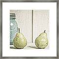 Two Pear Still Life Framed Print
