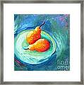 Two Pears Framed Print