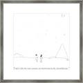 Two People Look At The Stars Framed Print