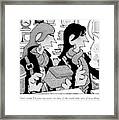 Two Women Go Shopping At An Antique Store Looking Framed Print