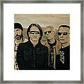 U2 Silver And Gold Framed Print