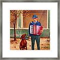 Uncle Ioan And Rocky In Romania Framed Print