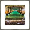 Under Hanalei Pier Framed Print