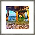Under The Boardwalk. #fortlauderdale Framed Print