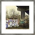 Under The Locust Street Bridge Framed Print Under The Locust Street Bridge Framed Print