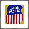 Union Pacific Raolroad Sign Framed Print