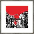 University Of Georgia - Georgia Arch - Red Framed Print