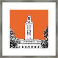 University Of Texas - Coral Framed Print