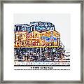 Up 5854 In The Snow With Description Framed Print