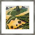 Uphill. Framed Print