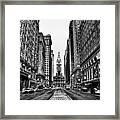 Urban Canyon - Philadelphia City Hall Framed Print