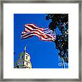 Flag And Moroni Framed Print