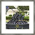 Us Marine Corps War Memorial Framed Print