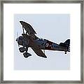 U.s. Navy Biplane Framed Print