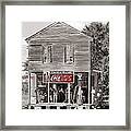 U.s. Post Office General Store Coca-cola Signs Sprott  Alabama Walker Evans Photo C.1935-2014. Framed Print