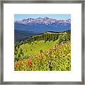 Usa, Colorado, Shrine Pass, Vail Framed Print