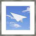 Usa, Illinois, Metamora, Paper Airplane Framed Print