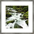 Usa, Tennessee, Stream At Roaring Fork Framed Print