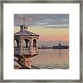 Uss Lexington At Sunrise Framed Print