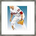 Utley In The Ready Framed Print