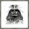 Darth Vader Watercolor Framed Print