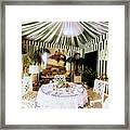 Valentino's Dining Room Framed Print