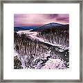 Valley Below The Dam Framed Print