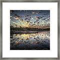 Vanilla Sky     Sunset At White Lake In Cullinan Park  Houston Texas Framed Print
