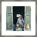 Varanasi Water Seller Framed Print