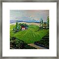 Vast Vineyard Landscape Framed Print