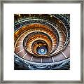 Vatican Museum Stairs Framed Print