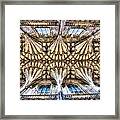 Vaulted Ceiling At Winchester Cathedral Framed Print