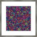 Vector Colorful Seamless Pattern With Framed Print