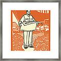 Vector Of Chairman Mao Related Poster Framed Print