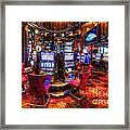 Vegas Slot Machines 2.0 Framed Print