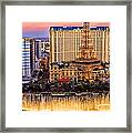 Vegas Water Show Framed Print