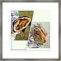 #vegetarian #lunch #falafel #wrap Framed Print