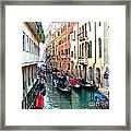 Venetian Traffic Jam Framed Print