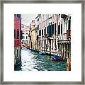 Venice Roadway Painted Framed Print