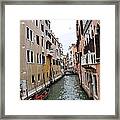 Venice Canal View Framed Print