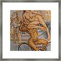 Venus And Adonis Cycling Under Eros Framed Print