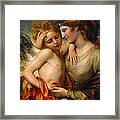 Venus Consoling Cupid Stung By A Bee Framed Print