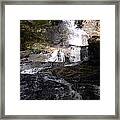 Vermont Waterfall Framed Print