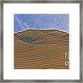 Vertical Dune - The Aqua Tower Framed Print