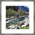 Verzasca Valley Switzerland Framed Print