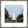 Veterans Memorial Fountain Belleville Illinois Framed Print