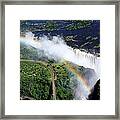 Rainbow Over Victoria Falls Framed Print