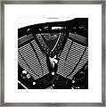 Victory Motorcycle Monochrome Framed Print