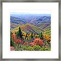 View From Devil's Courthouse Rock Framed Print