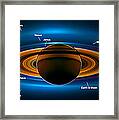 View From Saturn By Nasa's Cassini Spacecraft Framed Print